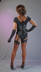 pantyhose with seam up back